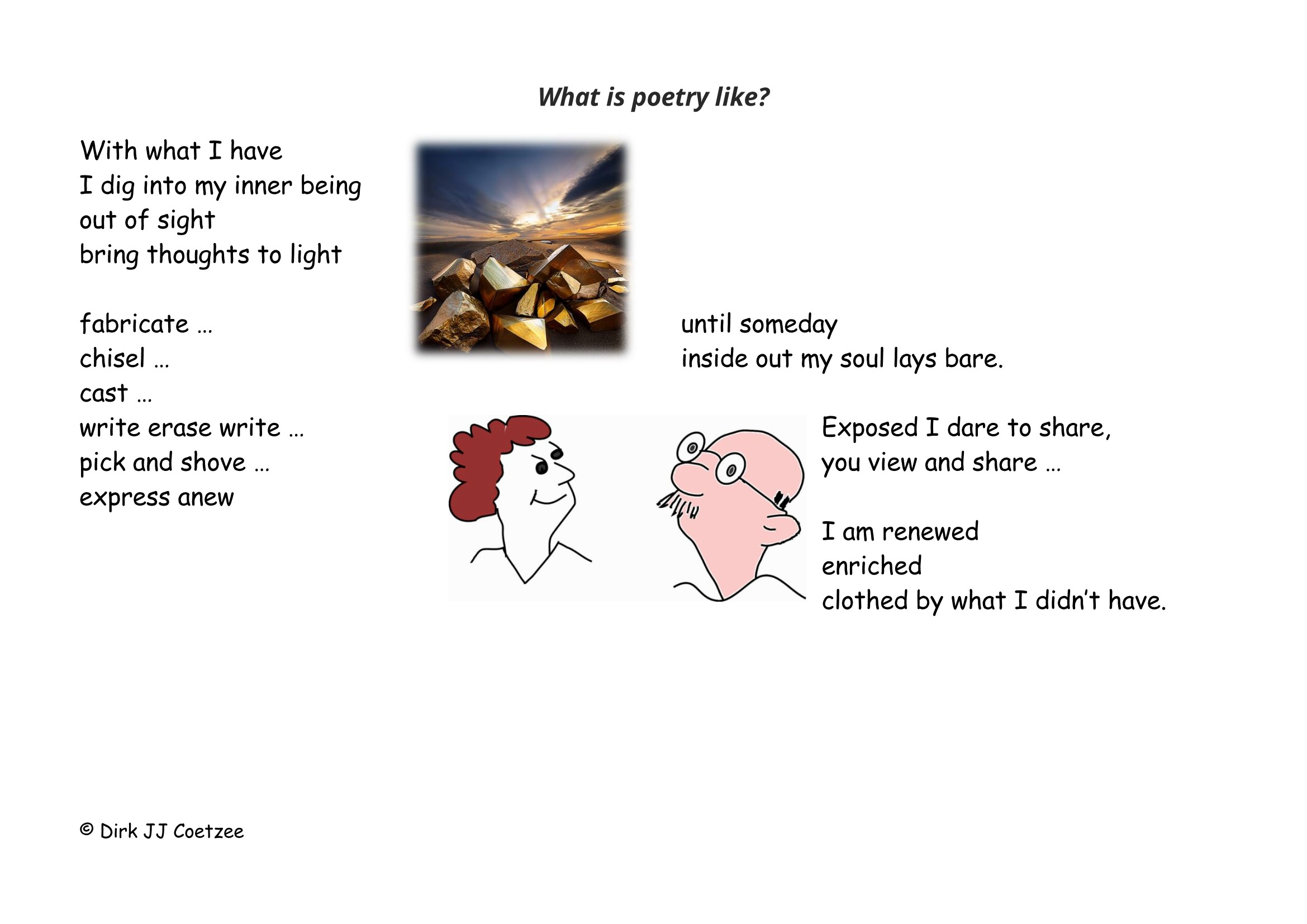 What is Poetry Like? — illustrated poem page
